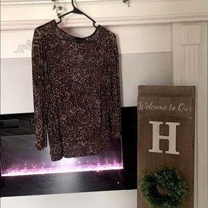 Leopard  3/4 sleeve undershirt